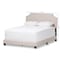 Baxton Studio Willis Modern Light Beige Upholstered Full Size Bed 136-7460 - alternate 6